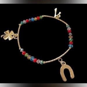 gold-filled stretchy lucky bracelet